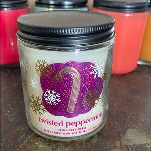 Bath and Body Works Twisted Peppermint- Single Wick Candle
